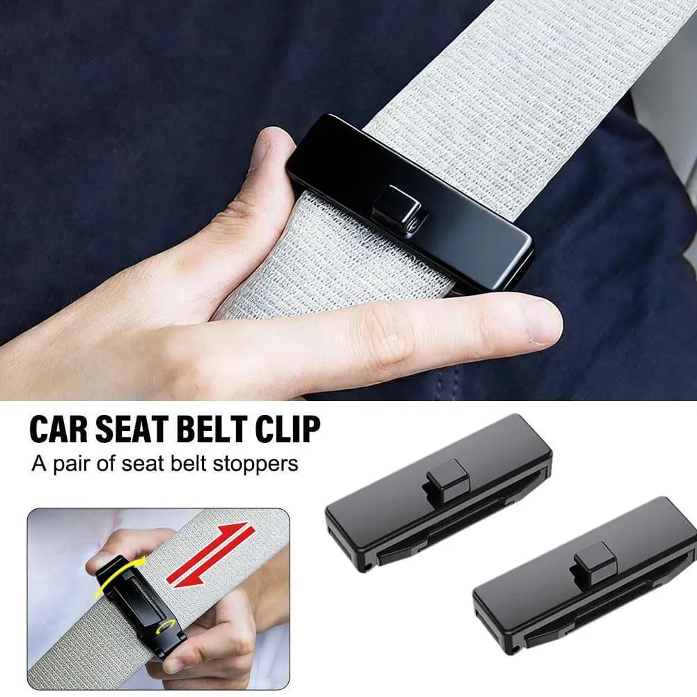 Car Seat Belt Clip Tensioner Retainer, Automotive Safety Belt Adjuster Lock Accessories Car Seat Belt Clip 1PCS
