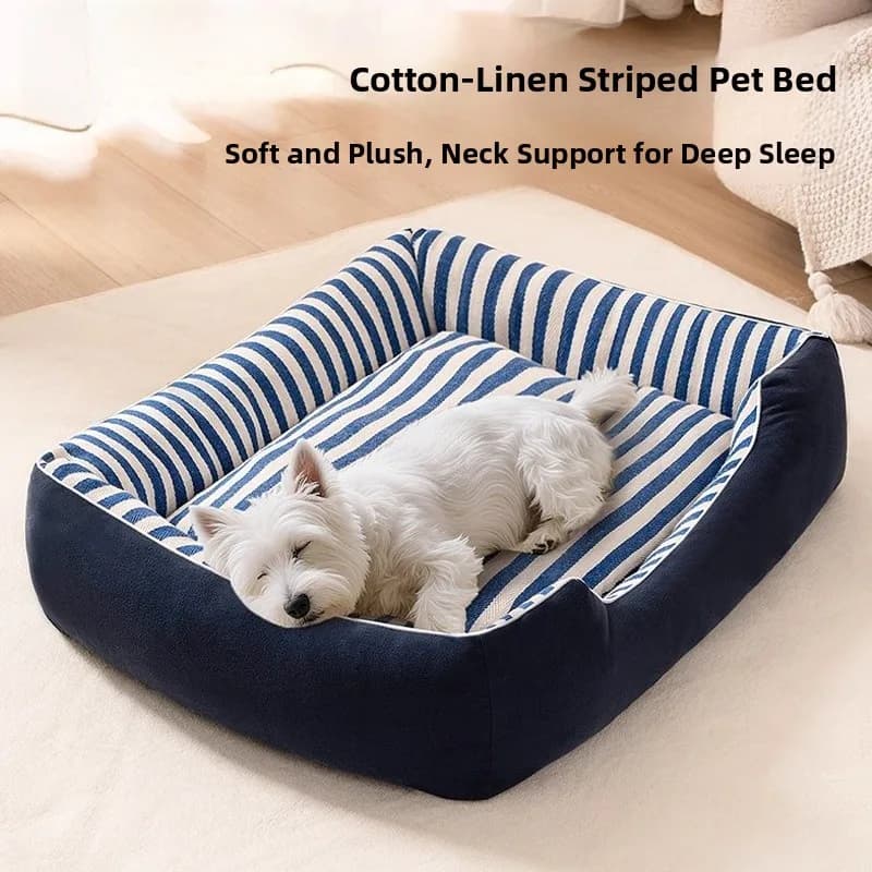 Cuccia per Cani Imbottita e Staccabile, Tappetino per Dormire con Motivi Autunnali e Invernali, Cuscino per Cani Utilizzabile in Tutte le Stagioni, Facile da Pulire, Accessori per Cani