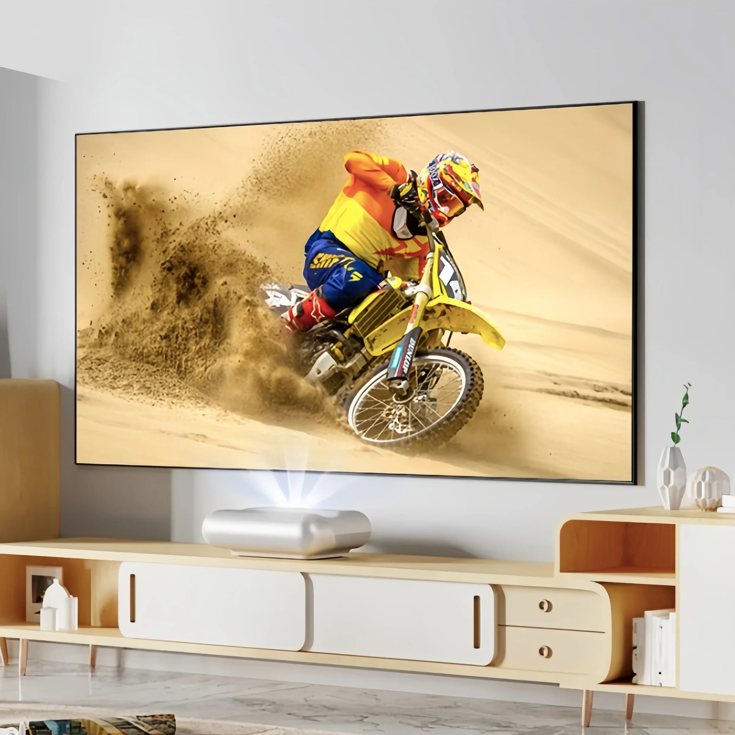 MIVISION 130-150 pollici TOP Novità T Prism UST ALR Schermo per proiettore Luce ambientale che rifiuta lo schermo di proiezione
