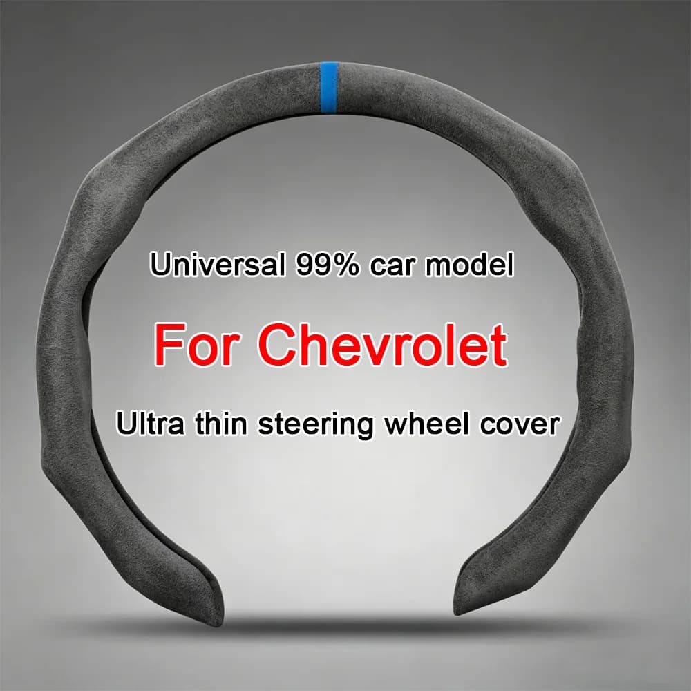 New Ultra-Thin Car Steering Wheel Cover Suede Anti-Slip Booster Cover For
