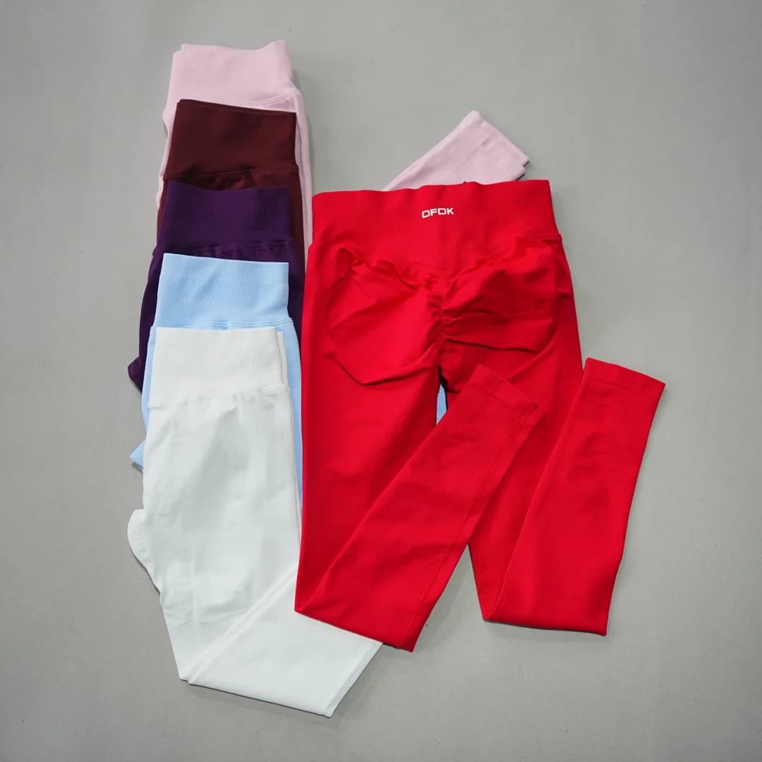 Leggings Sportivi DFDK da Donna a Vita Alta Senza Cuciture, Modellanti, per Yoga, Palestra, Fitness, Corsa e Allenamento