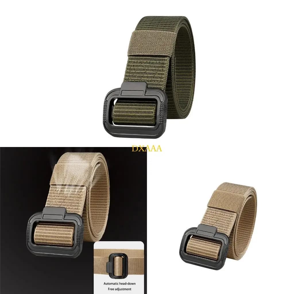 DXAA Cintura sportiva moderna per donna Uomo Cintura fitness in nylon imitazione con chiusura resistente e facile da indossare