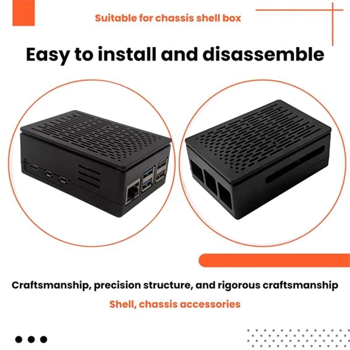 NEW FACTORY~For 5 Case Cooling Shell Can Install 3.5-Inch Screen Thermal Enclosure for 5