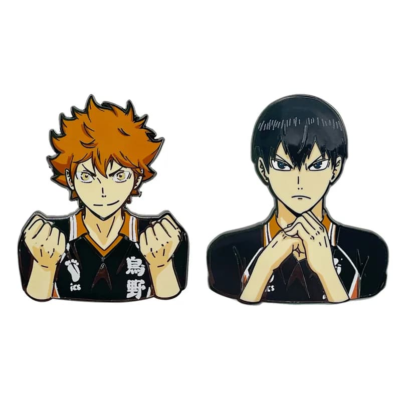 Haikyuu!! Anime Lapel Pins Backpack Jeans Enamel Brooch Women Fashion Jewelry Gifts Hinata Shoyo Comic Boys Cartoon Badges