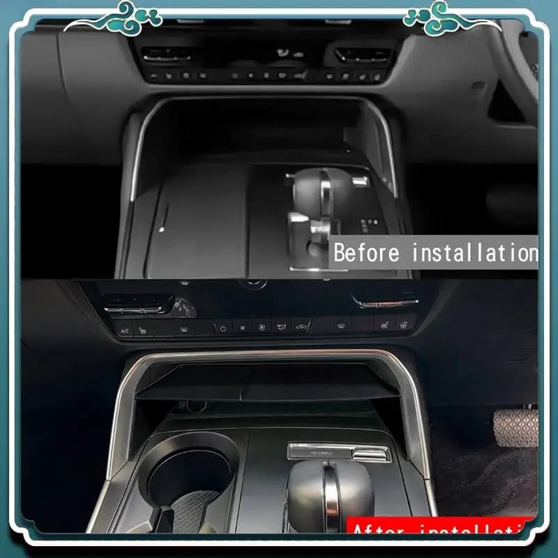 ABTU-Scatola portaoggetti per controllo centrale auto per Mazda CX-60 2022+ Vassoio organizer Accessori interni per auto