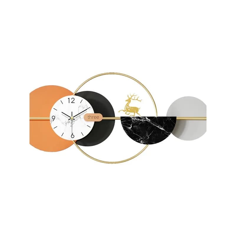 Simple clock wall decoration wall clock living room fashion decoration home atmosphere modern personality silent clock