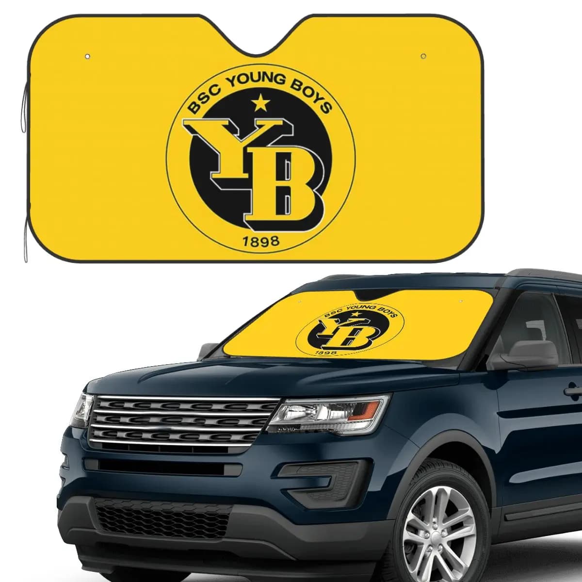 BSC Young Boys Swiss Football Sports Fans Bern Svizzera Parasole Parabrezza Parabrezza anteriore per auto Finestra Visiera parasole Coperture