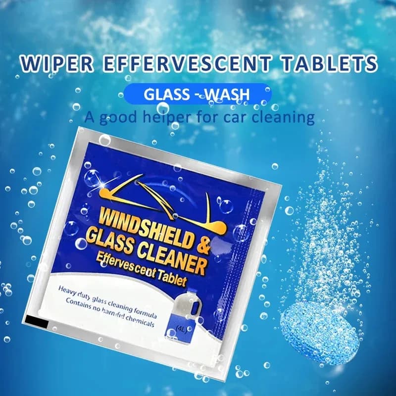 10/20/30/40/50/100pcs Auto Parabrezza Vetro Solido Detergente Tergicristallo Compresse Effervescenti Toilette Pulizia Accessori Auto
