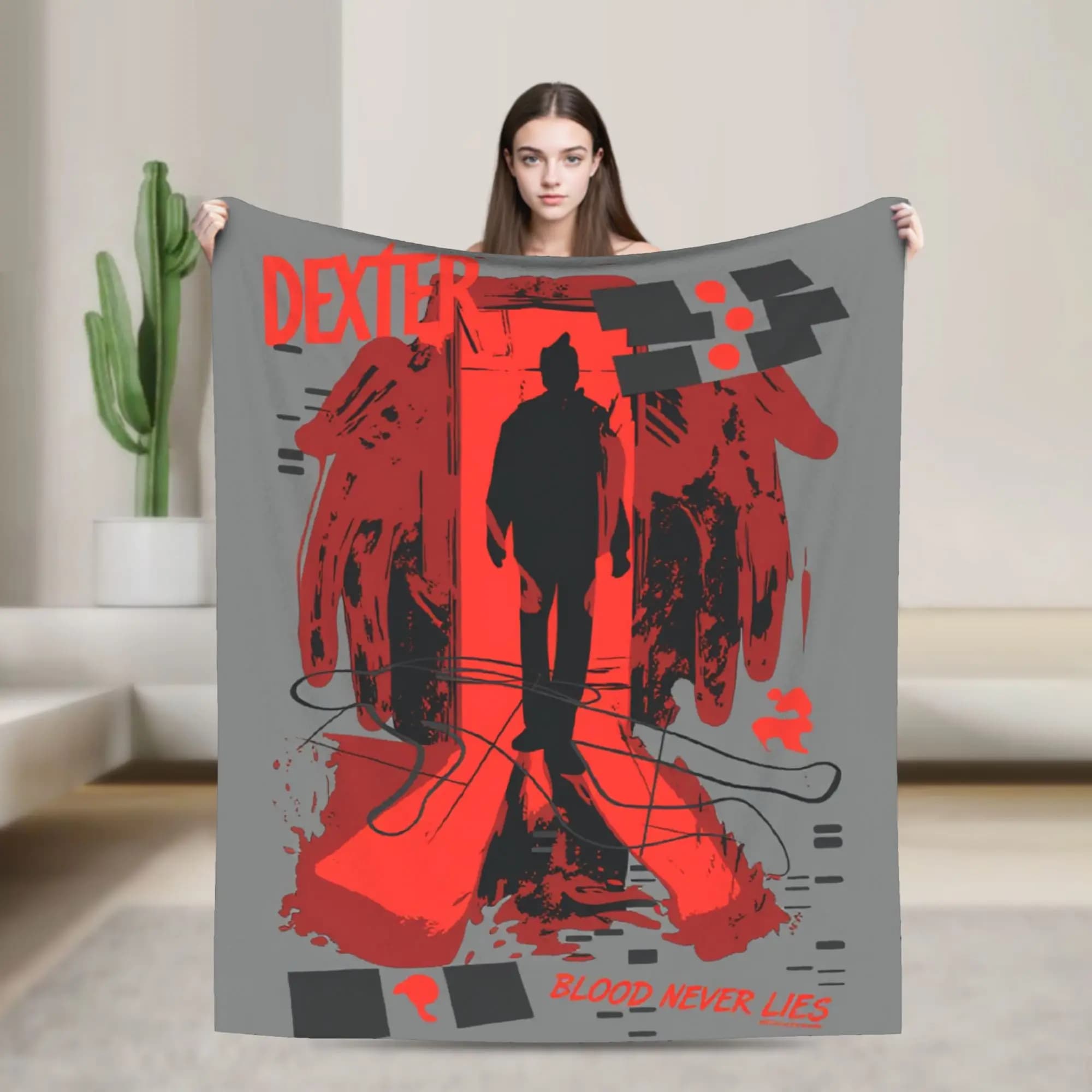 D-dexters M-morgang Blood Never Lies Blankets Quality Warm Soft Throw Blanket Airplane Travel Couch Chair Sofa Bed Bedspread
