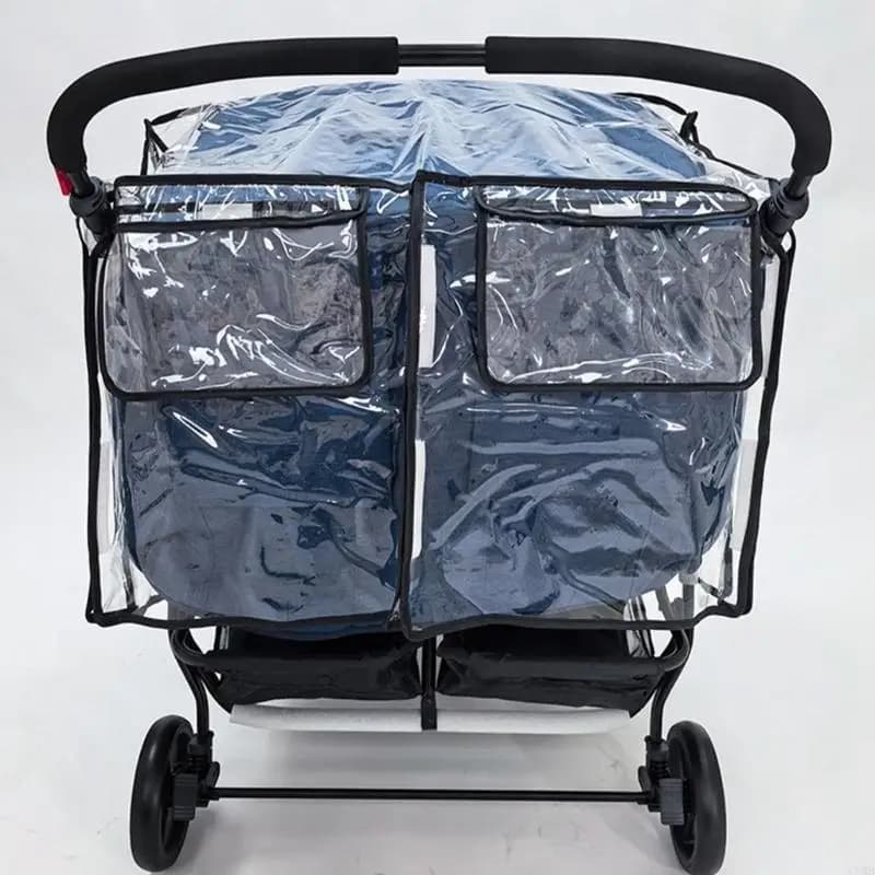 CORB Universal Twin Passeggini Parapioggia Resistente all'usura Custodia per Passeggini con ombrello Side by Side Carretti a