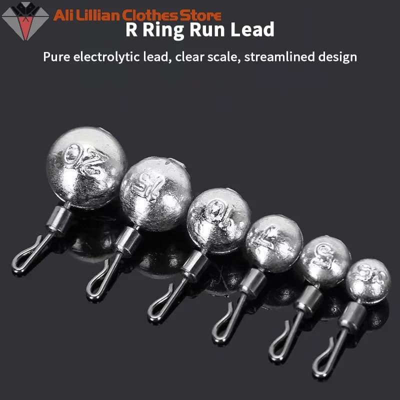 New 10pz Solid Round Fishing Leads / Box 2.5g-3.5g-5g-7g-10g-14g-20g, Fishing Auxiliary Accessories, Wholesale