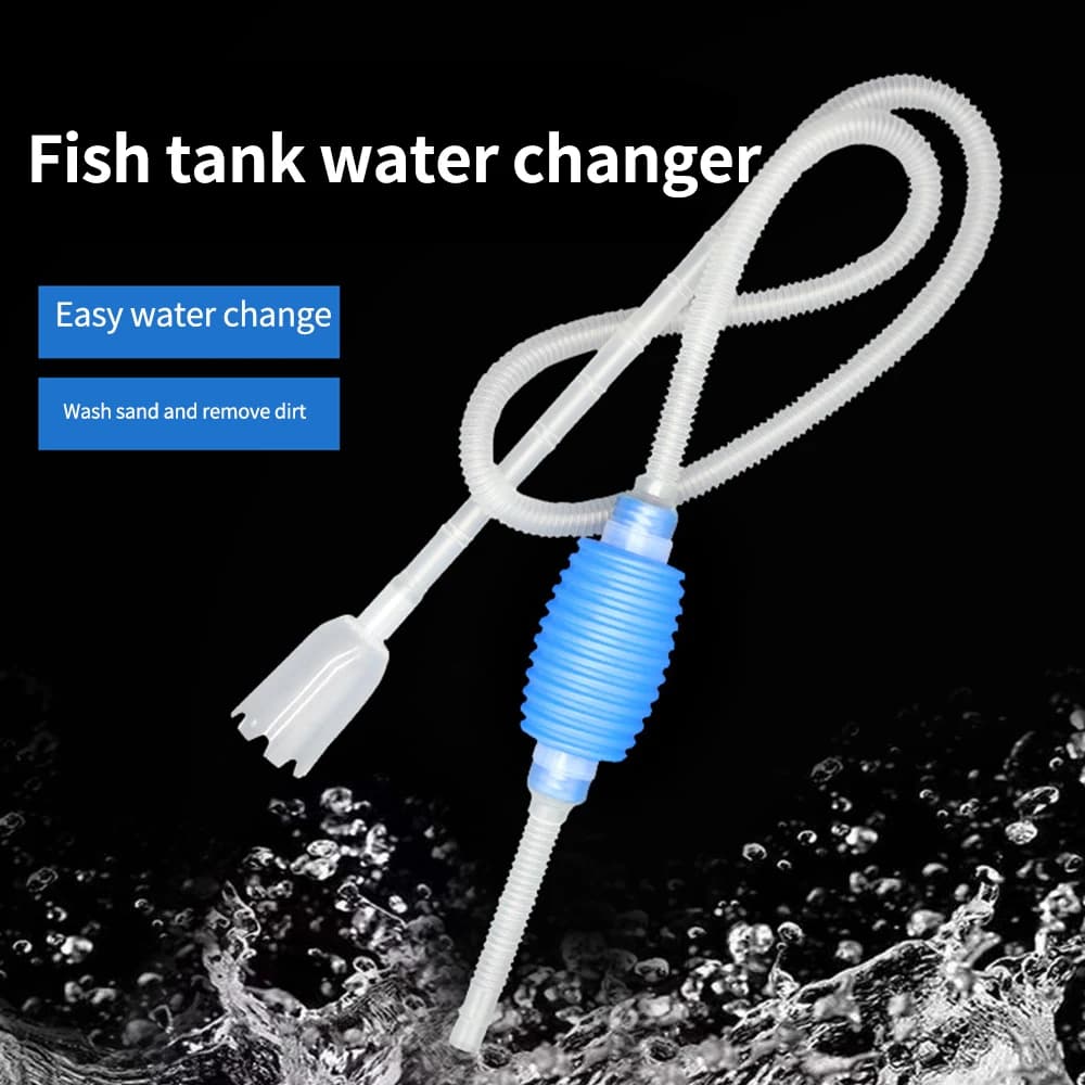 Sifone per acquario sifone per acquario vuoto ghiaia filtro per acqua detergente pompa a sifone pulitore manuale ChangerSafe Vacuum