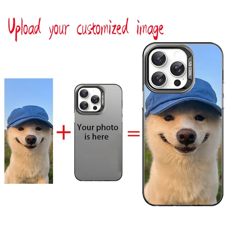For iPhone 16 15 14 13 12 11 Pro Xs Max Mini 16e XR 7 8 Plus SE 2020 2022 Custom pets cameras Design images