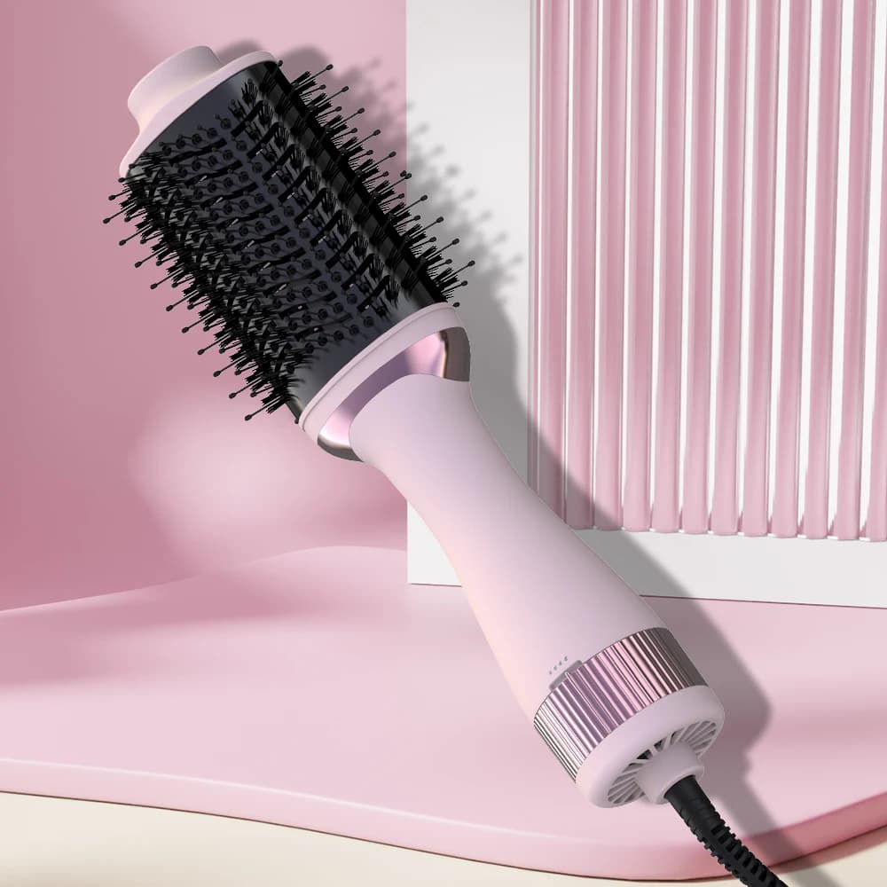 SMET New Design High Power Hair Dryer Brush for Smoothing and Drying Hair Secador De Pelo Hot Air Brushes Hair Stylini Brush