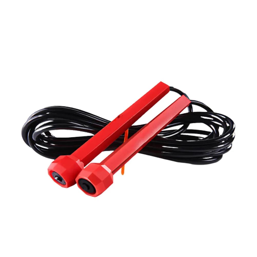 Skipping Rope Red Anti-Slip PP Handle Wear-Resistant Jump Rope High-Speed Rotation Fitness Sporting Exercise Equipment