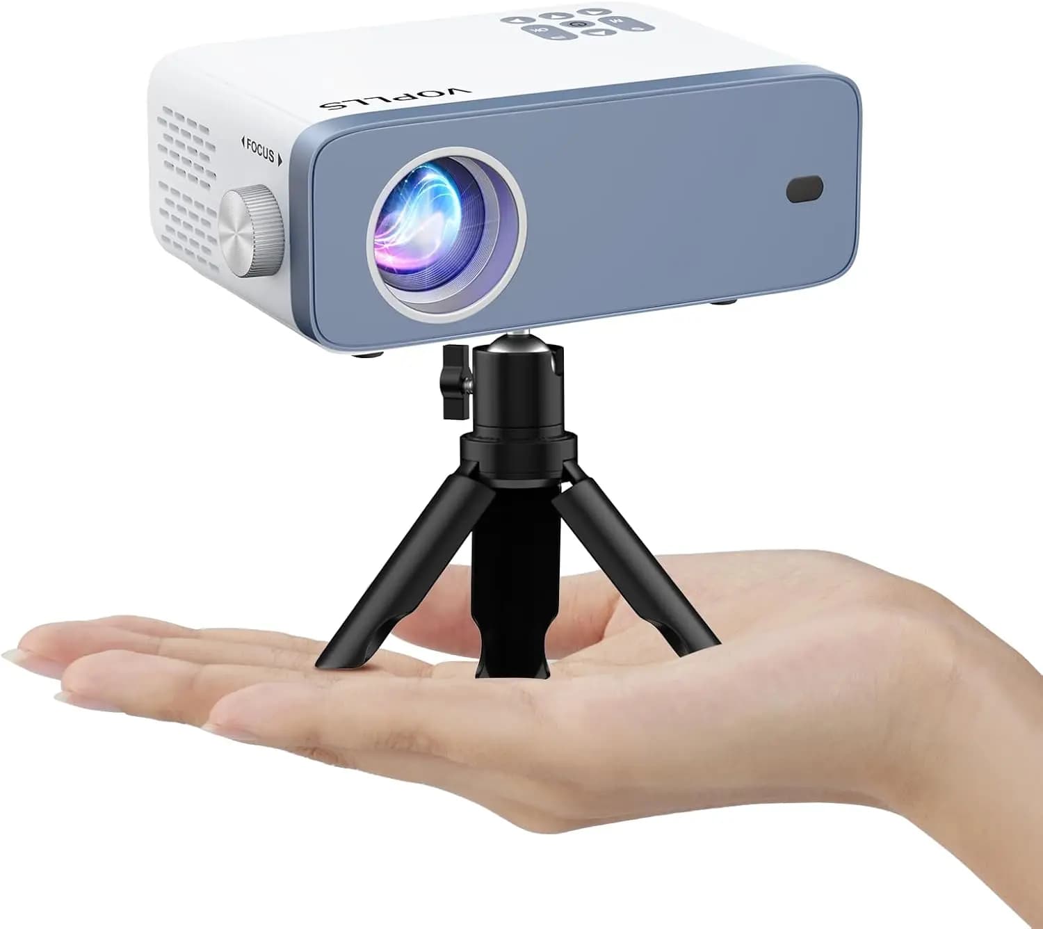 Mini Proiettore 1080P, Home Theater Portatile con Schermo da 210 Pollici, Compatibile HDMI/USB/AV per Smartphone e Laptop