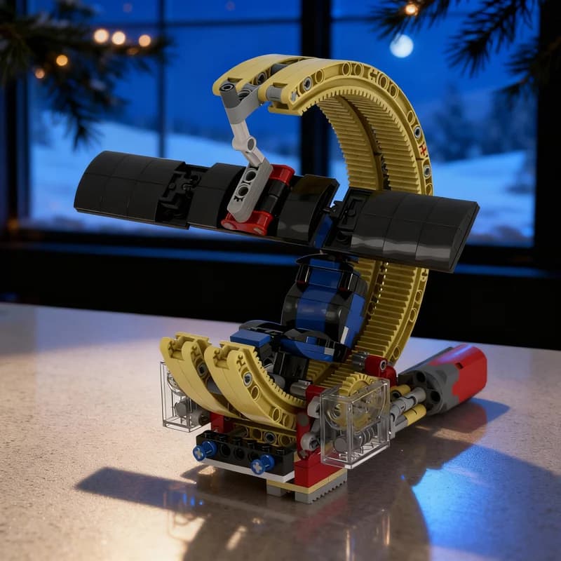 266 pz. MOC GAMING CHAIR Gear Houseware Modello di Costruzione con Blocchi, Regalo Creativo Fai-da-te, Decorazione da Esposizione, Assemblaggio Premium per Adulti e Bambini, Scrivania