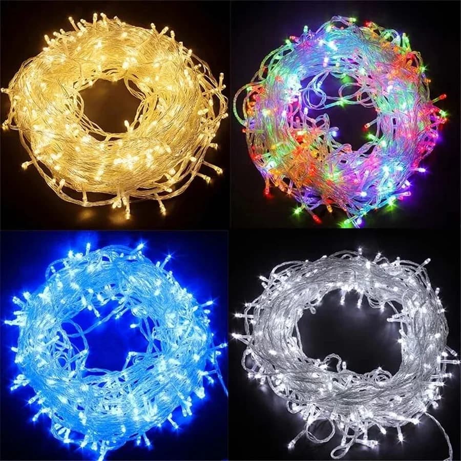100M/50M/30M/10M Vacanza Led Luci Di Natale Ghirlanda Impermeabile Esterna Fata Luci Della Stringa Decorazione del Giardino per la Festa di Nozze