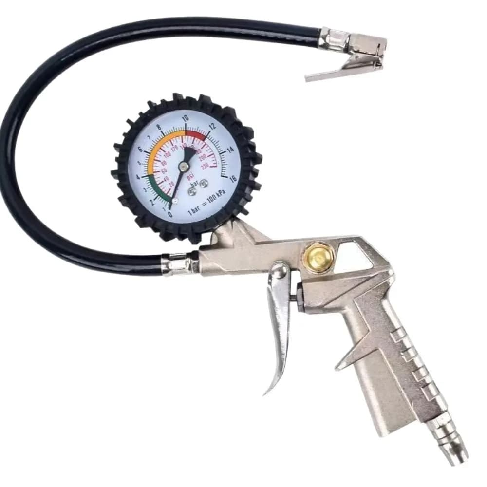 220PSI Gonfiatore della pressione dell'aria dei pneumatici 0-16Bar Display digitale LCD Misuratore di pressione dell'aria dei pneumatici Display multifunzionale