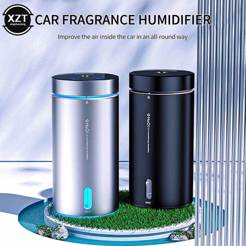 Universal car humidifier, aluminum alloy essential oils diffuser, 300 ml deodorant, car accessories, home and office.