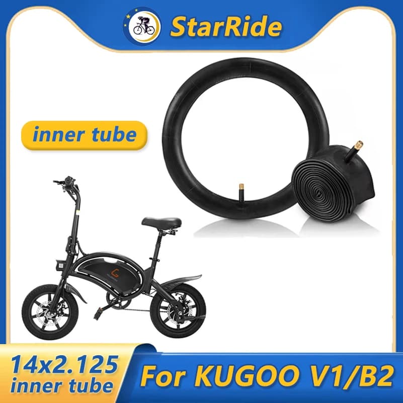 Per KUGOO V1 accessori per bici elettriche 14x2.125 Camera d'aria 14 pollici telecamera interna per bici elettrica E-Bike parti per carrozzina