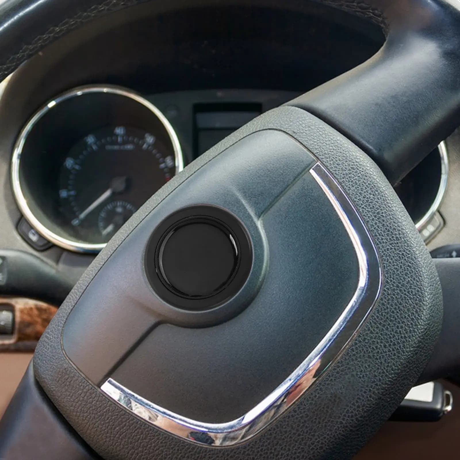Copertura Universale per Pulsante Clacson del Volante Auto, Stile Racing in Plastica, Interruttore a Pressione con Design Antiurto e Impermeabile per Auto