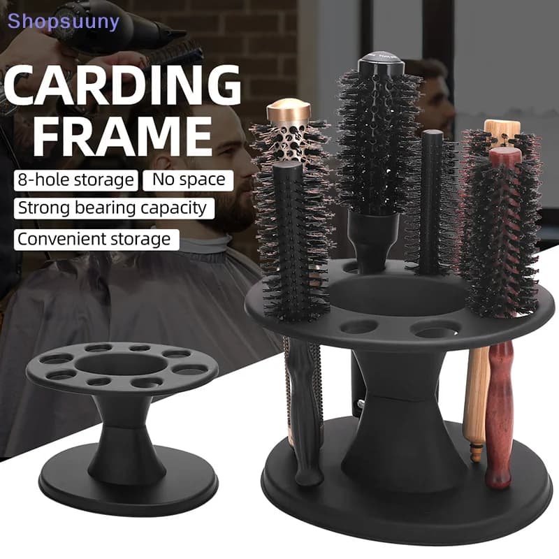 [SU]Barber Hairdressing Scissors Combs Tools Holder Storage Box Barbertop Salon Display Stand Hairdresser Tools Organizer Rack