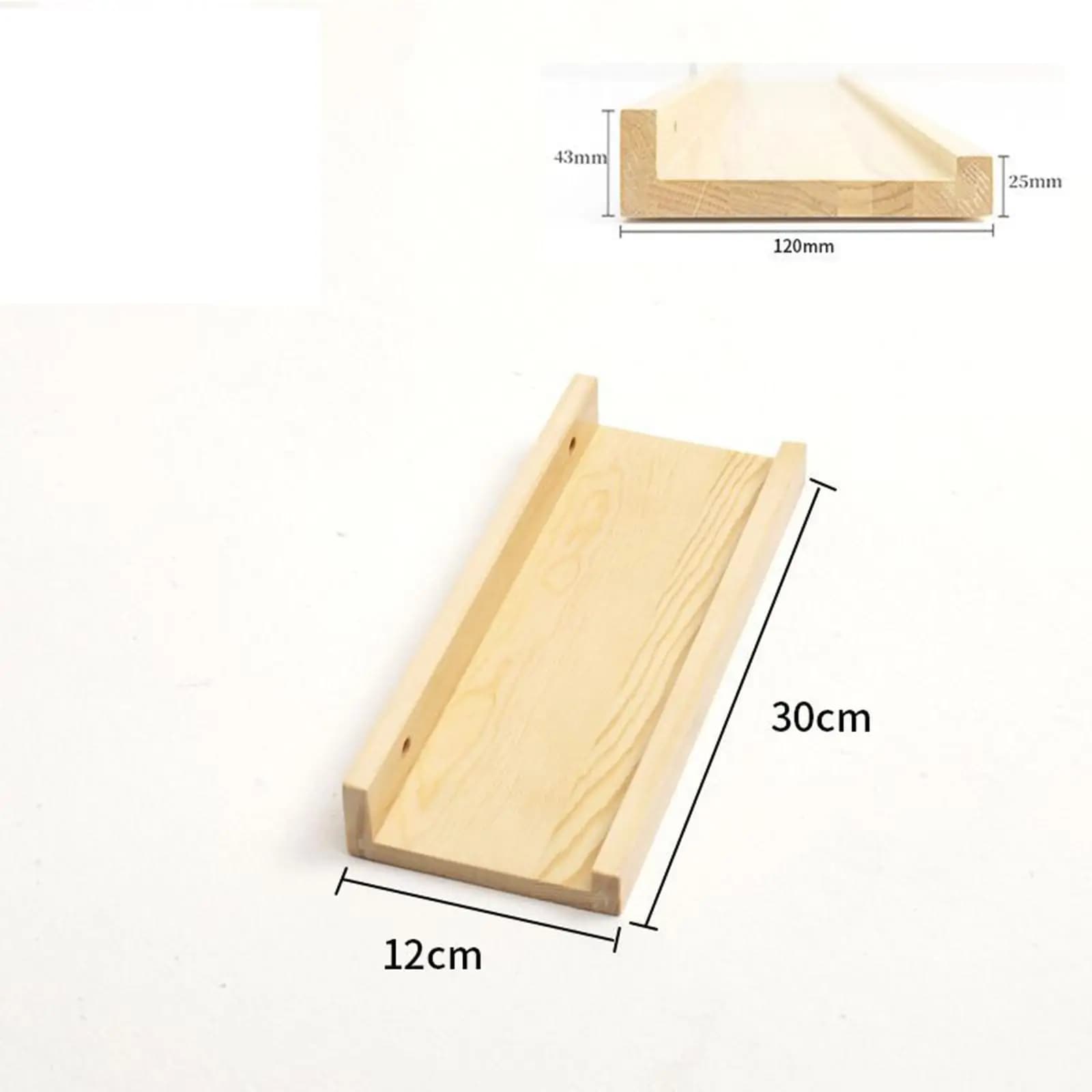 3Pcs Wooden Wall Shelves Wall Rack Display Stand Modern Storage Shelves for Plant Pots Candleholder Books Dining Room Bedroom