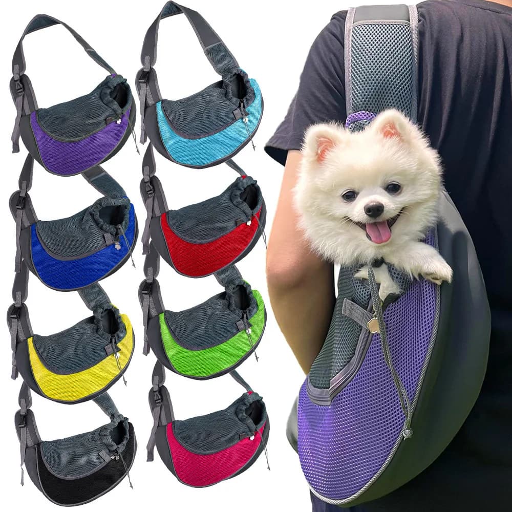Cinghia per imbracatura per cani Imbracatura per animali regolabile in rete Cinghia per imbracatura per cuccioli traspirante e confortevole adatta per cani e gatti Trasportino per cani