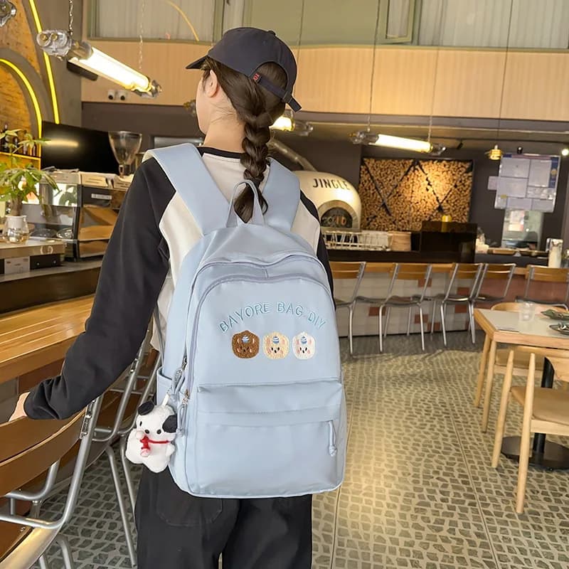Fashion Girls Backpack New Large Capacity Korean Style Women Backpacks Cute Student School Backpack Versatile Women's Bag