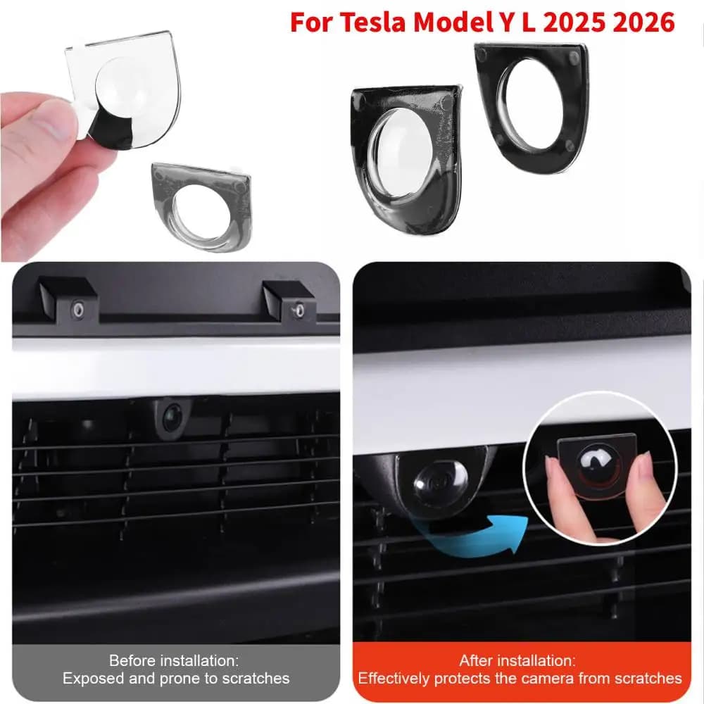 Per Tesla Model Y Juniper 2025–2026, Custodia Protettiva Sferica in PC per Lente Telecamera Paraurti, Impermeabile, Antipolvere, Antigraffio