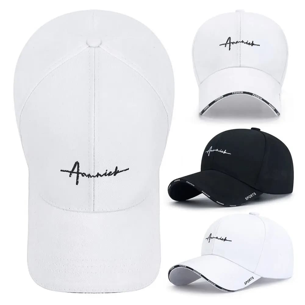 Men Women Summer Sunscreen Adjustable Sun Hats Cotton Solid Color Sunscreen Hat Baseball Cap