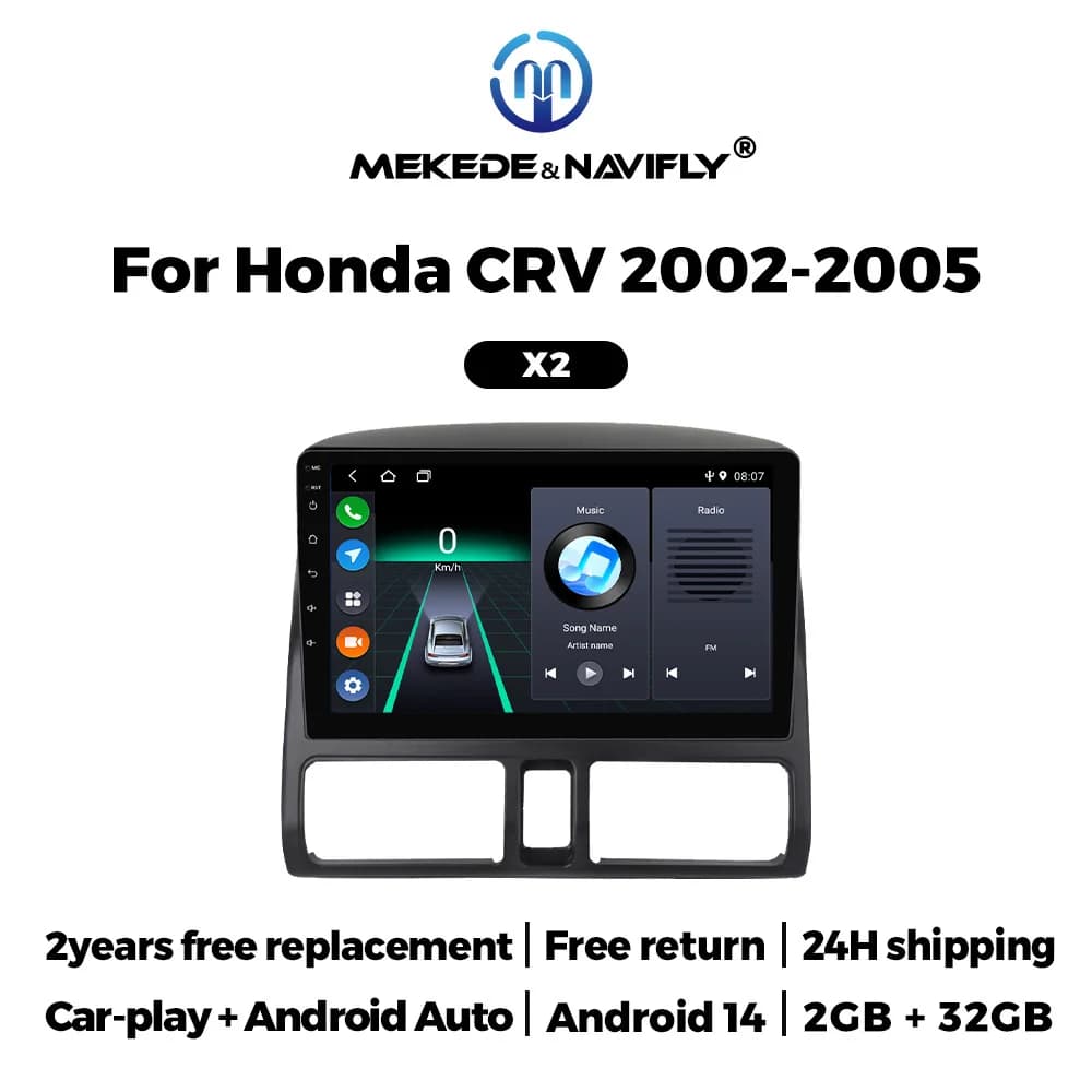MEKEDE 9 pollici Auto Sistema Intelligente Lettori Multimediale Per Honda CR-V CRV 2 2001-2006 Carplay AUTO GPS DSP FM Autoradio Stereo