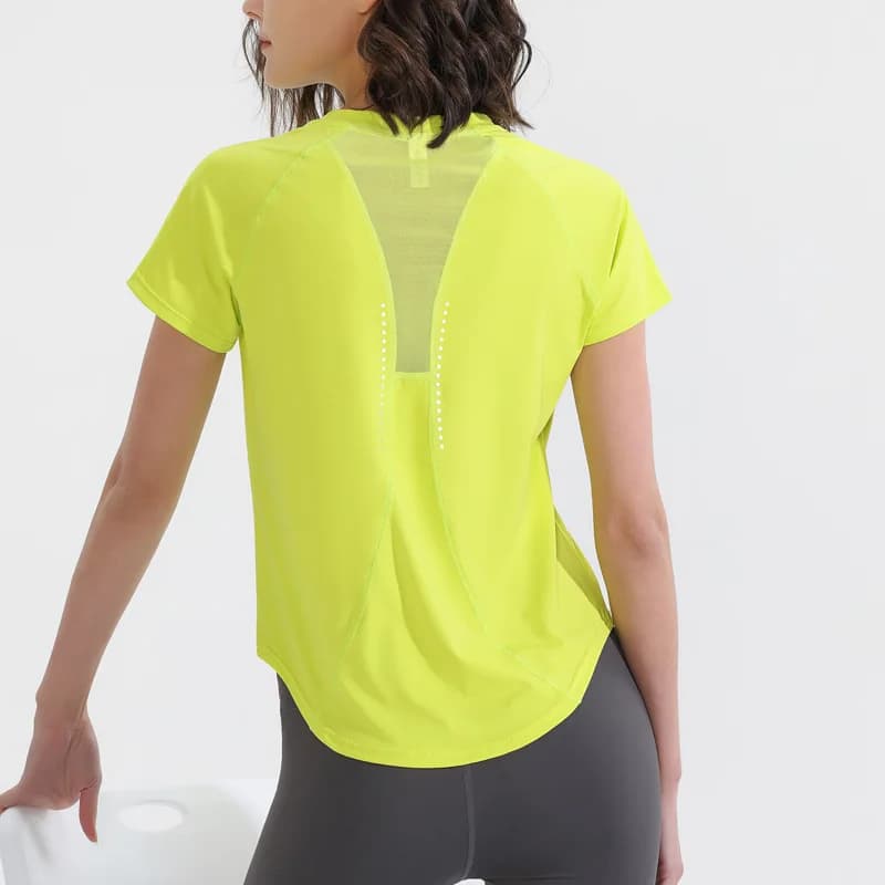 Summer Sports Short Sleeves Women's Yoga Loose Running Quick Drying Professional Fitness Top Training T-Shirt Thin Premium Sense