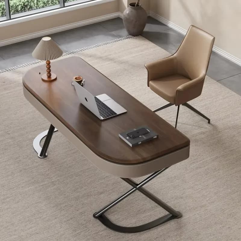 Scrivania da Ufficio di Lusso, Design Moderno, Organizzatore Esecutivo, Scrivania per Computer Regolabile in Altezza, Mesa Escritorio, Arredamento per Ufficio