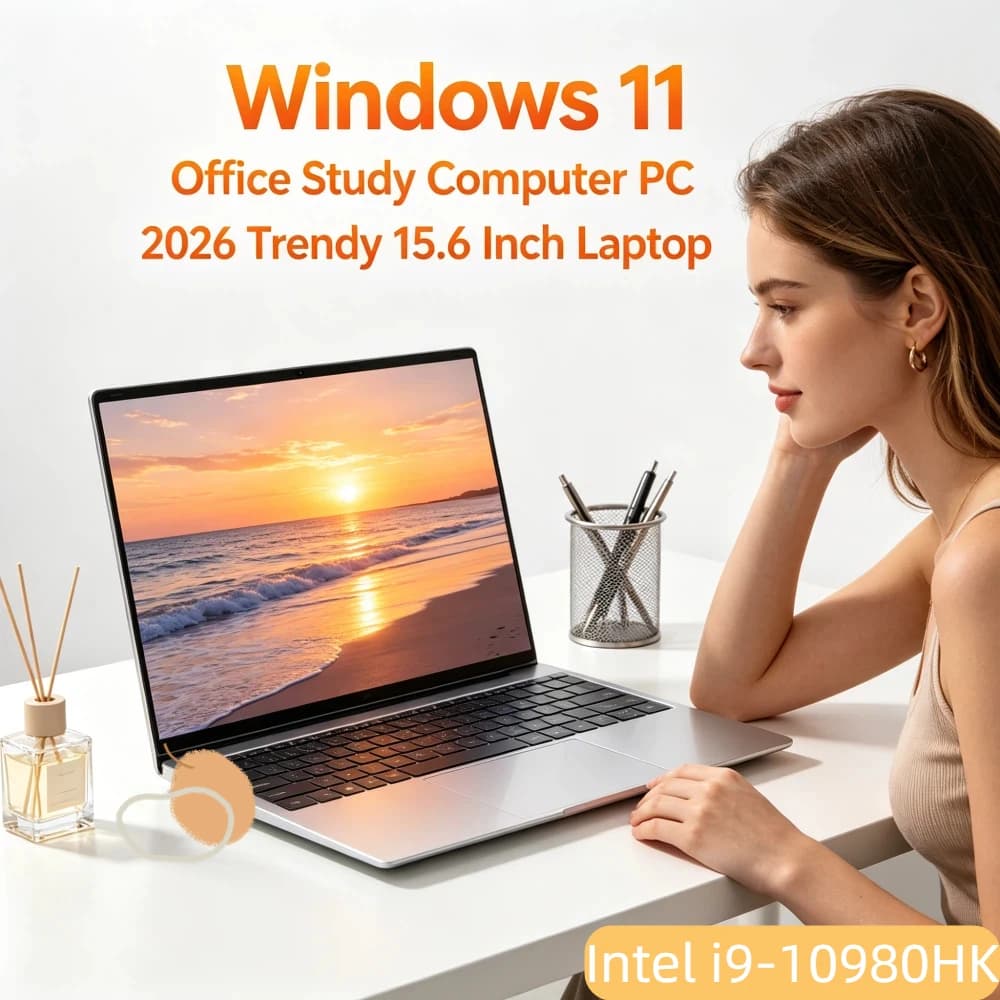 Elegant Original 15.6" Laptop 120Hz Ultra-clear FHD IPS Screen Intel i9-10980HK 5000mAh 32GB/2TB SSD Backlit Keyboard