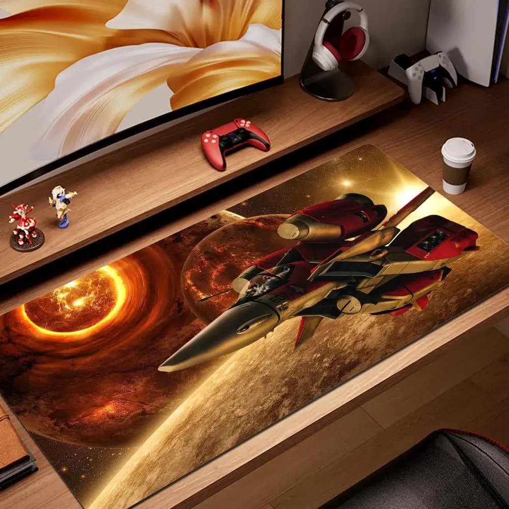 Anime Robotech Mouse Pad XXL Gamer Gaming PC Computer Otaku blocco bordo fai da te personalizzato foto Laptop Notebook Desk Mat