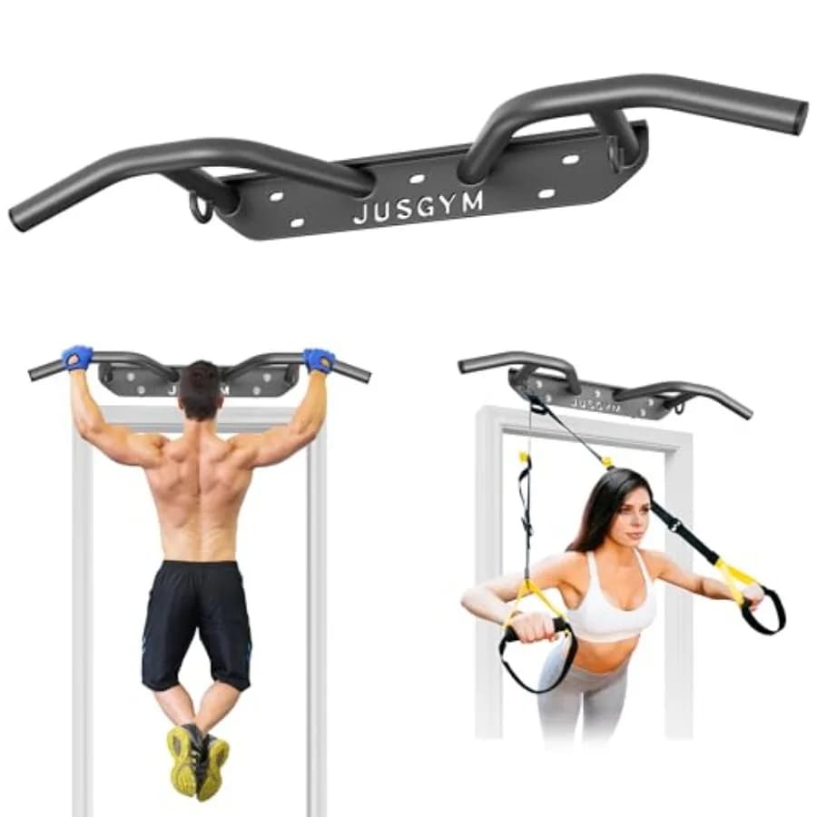 Barra per trazioni a parete - Barra per trazioni resistente, montabile su trave o soletta, barra fitness multifunzionale