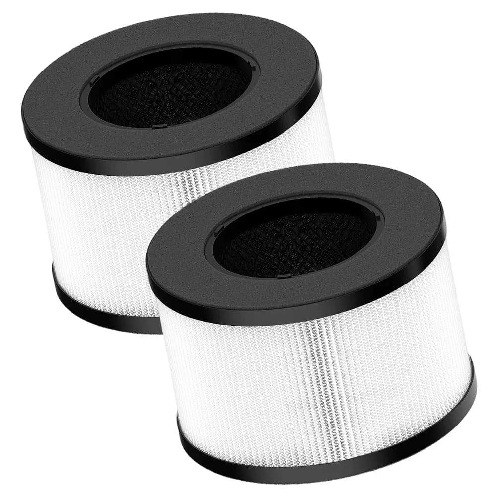Filtro di ricambio HEPA H13 BS-03 per purificatore Slevoo BS-03, filtrazione a 3 stadi con carbonio e pre-filtro, confezione da 2