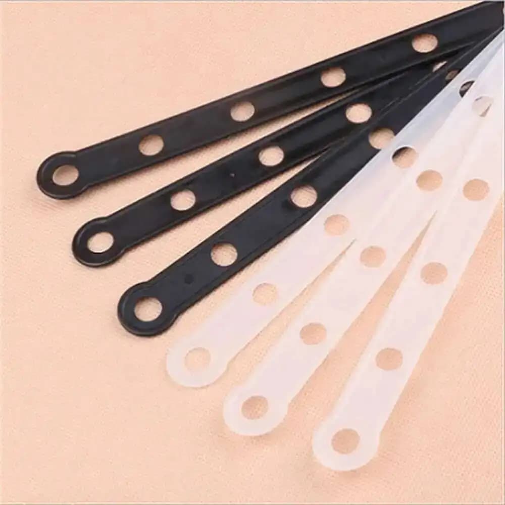 Strisce per connettori appendiabiti 14 fori, accessori per impugnatura in plastica per appendiabiti, vestiti, coordinate, display, striscia per appendere a goccia