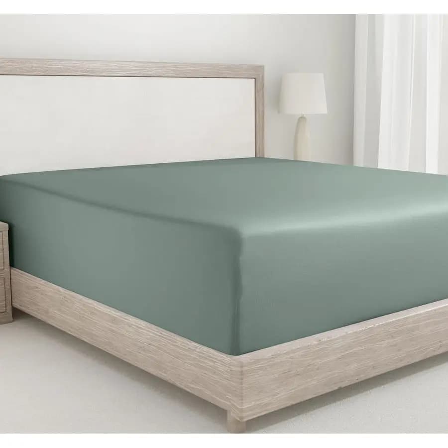 Lenzuolo con angoli Design Den per letto King Size, con tasche profonde, morbido, 400 fili, 100% cotone satinato, senza elastico a strappo, resistente, per hotel