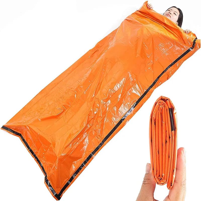 Outdoor Emergency Survival Fur Bag Portable First Aid Multifunctional Thermal Bag for Hiking and Camping