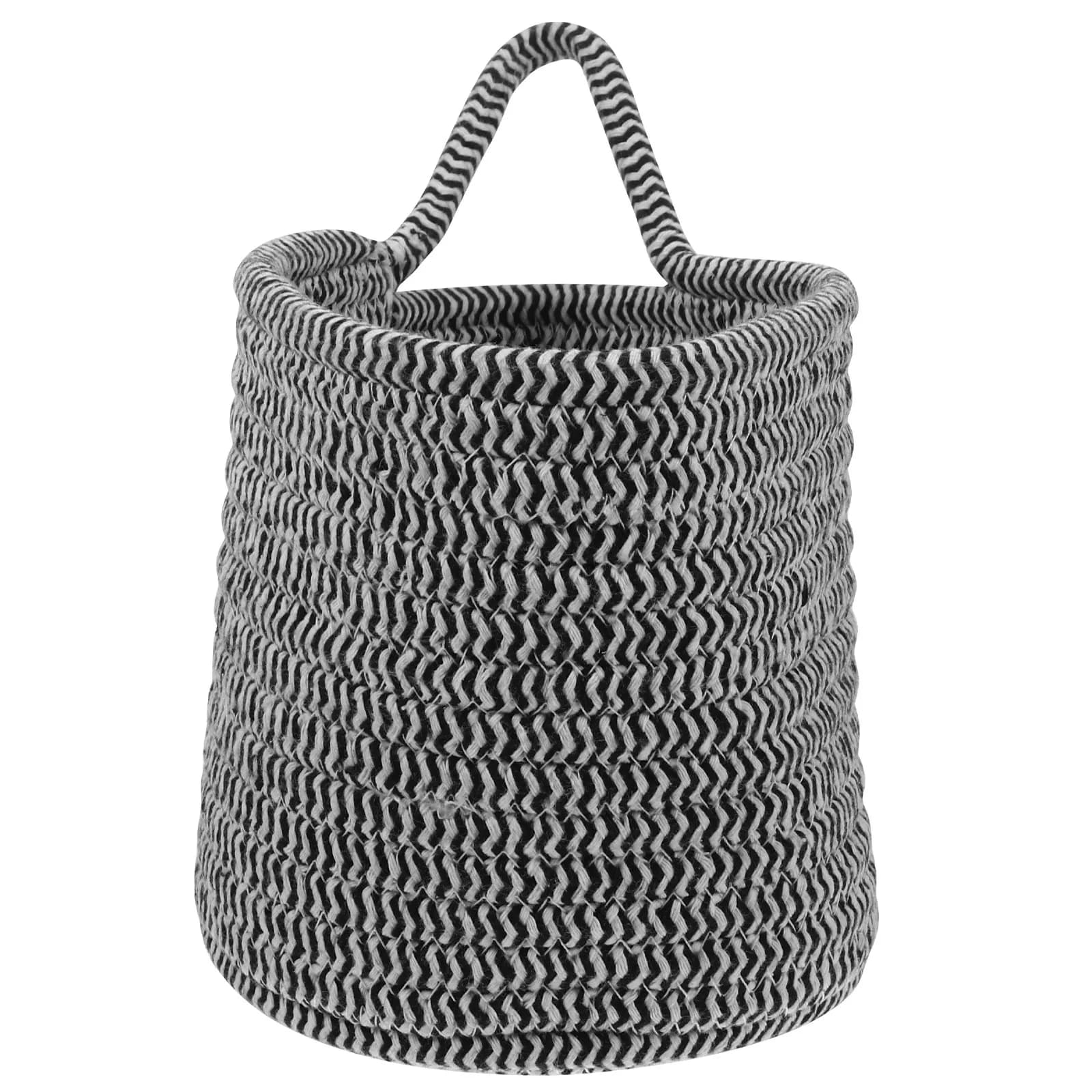 Cestino portaoggetti in cotone intrecciato, elegante e leggero, organizer da tavolo, cestino portaoggetti da scrivania, organizer per articoli vari, accessorio per la decorazione della casa, 1 pezzo.