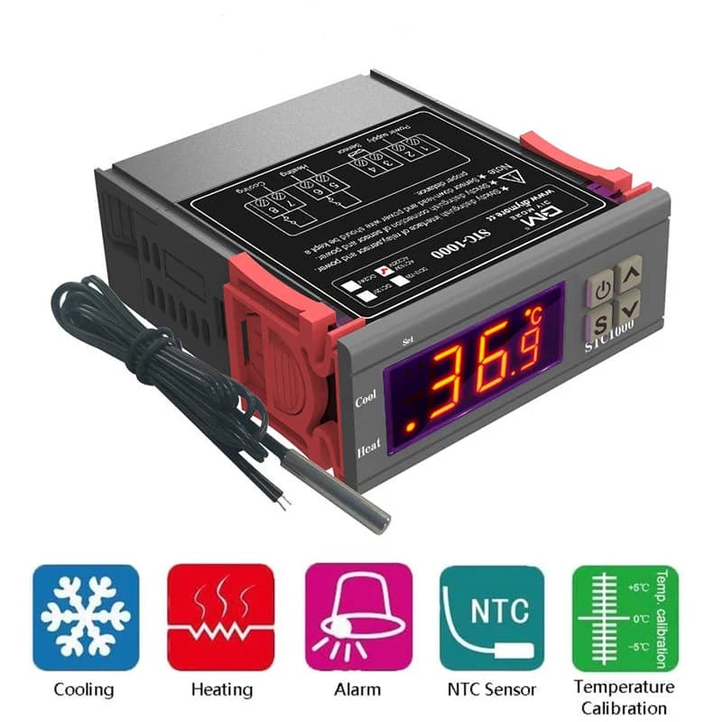 STC-1000 Digital Temperature Controller Thermostat Thermoregulator incubator Relay Heating Cooling STC 1000 12 24V 220V STC1000