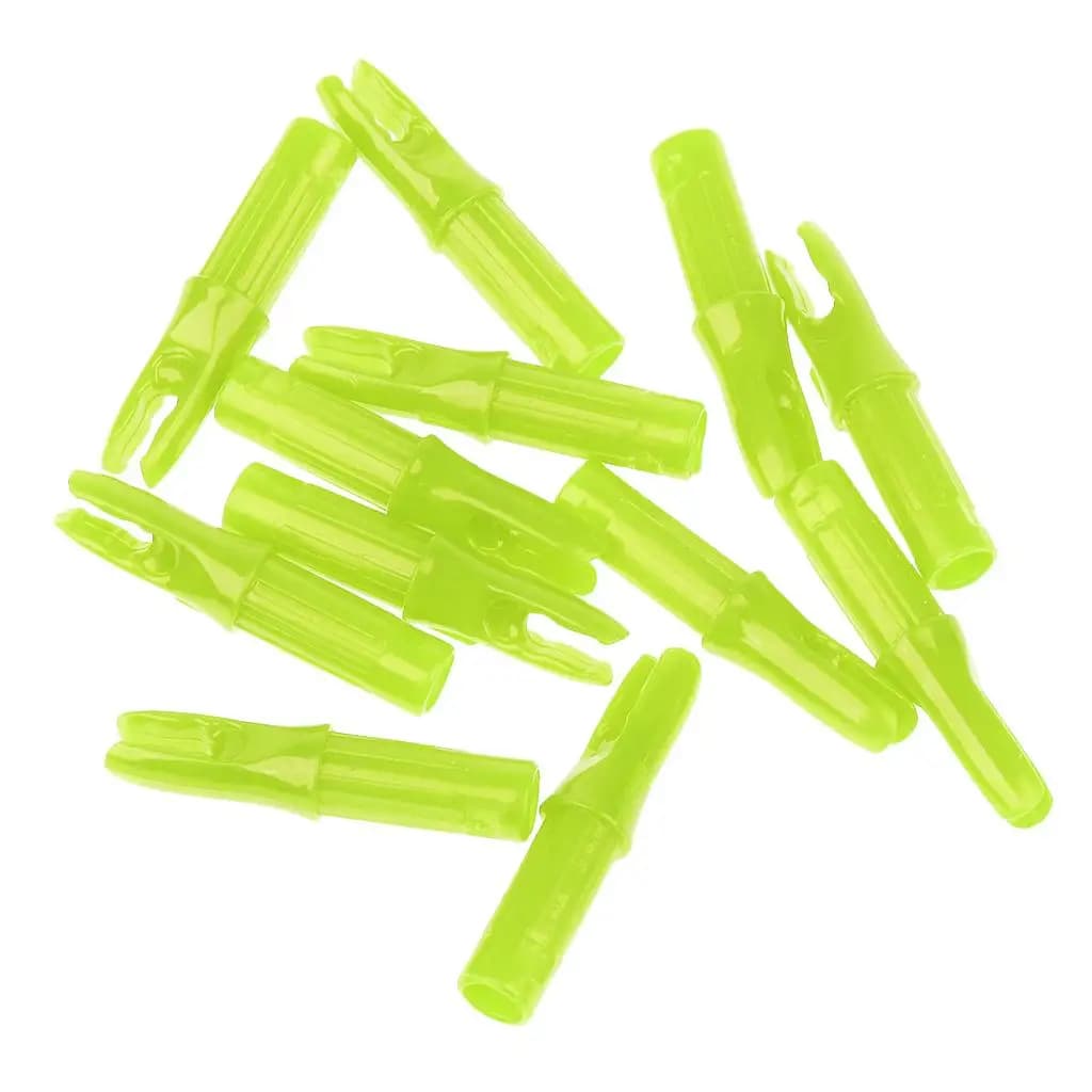 Nocche in plastica per frecce da tiro con l'arco, inserti di precisione per la coda, accessori per tiro con l'arco per aste di arco da caccia