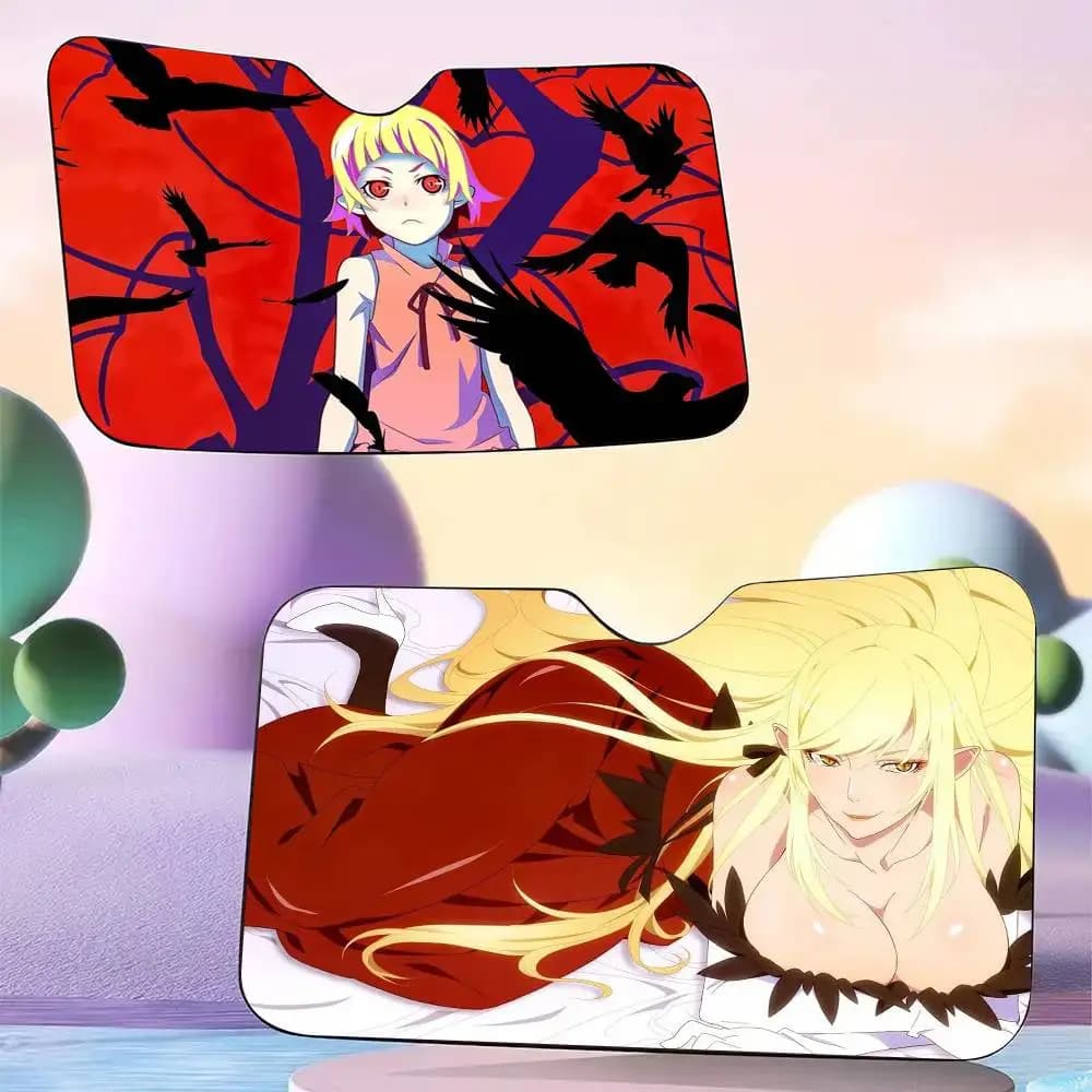 Parasole per Parabrezza Anime Kizumonogatari, Copertura Protettiva Solare per Auto, Protezione Solare per Veicoli