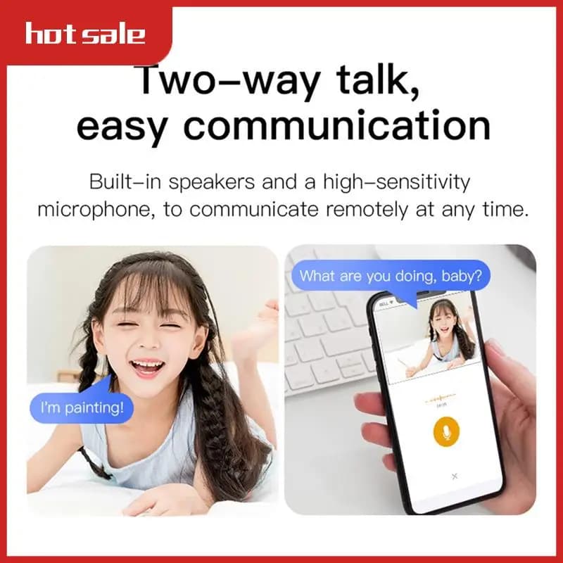 Telecamera Wifi wireless da 3MP Telecamera dome IP PTZ Allarme fumo Rilevamento addominali Sicurezza domestica CCTV Interfono Telecamera per baby monitor