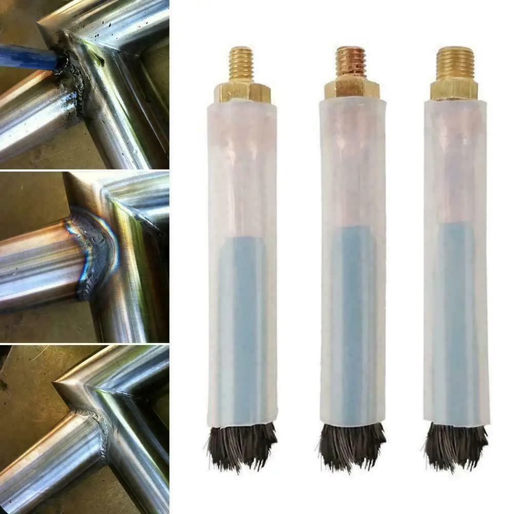 1pc decapaggio TIG per parrucca MIG Spazzola M6/8/10 Strumento di pulizia della copertura Weldseam Cleaner Spazzola in fibra di carbonio/Spazzola per la pulizia dell'acido