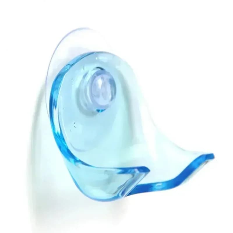 Supporto per rasoio da doccia Porta rasoio Porta spazzolino da parete per bagno Comodo gancio a ventosa Rasoio da bagno in plastica