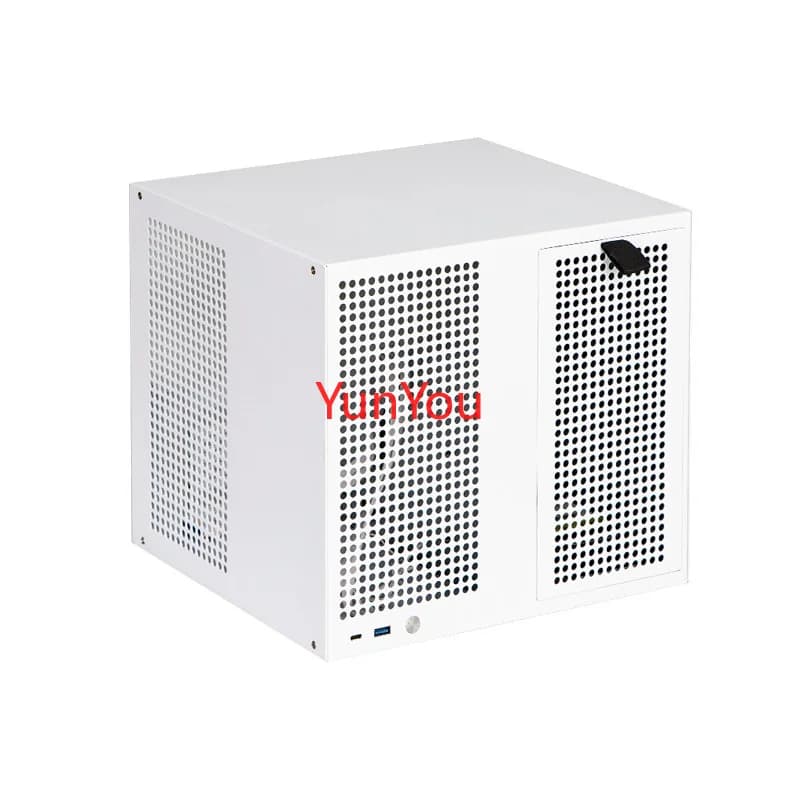 Sagittario chassis NAS a 8 dischi Alimentatore ATX Scheda madre MATX altezza intera PCIe Nero Qunhui Feiniu archiviazione domestica